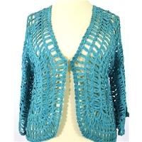 Casimia Aqua Marine Mesh Cardigan Size M