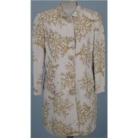 Carlisle, size 14 cream & gold patterned jacket