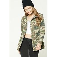 Camo Print Utility Jacket