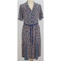 Cath Kidston size 8 blue floral silk dress