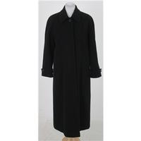 ca size 10s black wool cashmere blend coat