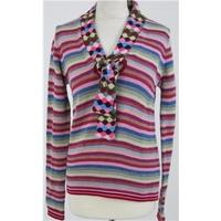 Cacharel, size S pink mix striped jumper