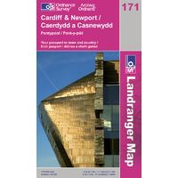 Cardiff & Newport - OS Landranger Map Sheet Number 171