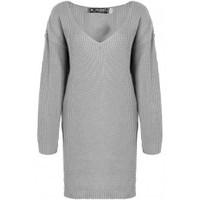 Carrie V Plunge Chunky Knitted Baggy Jumper