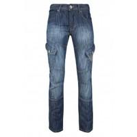 Cargo Side Pockets Stone Wash Jeans