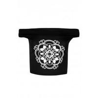 carla ethnic flower off shoulder crop top