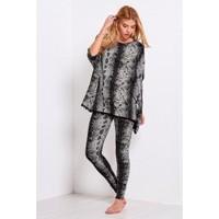 Camilla Snake Print Baggy Pom Pom Top Tracksuit