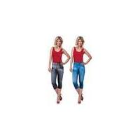 Capri Jeggings in Dual Pack, blue and black in various sizes
