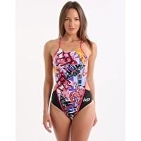 Canton Swimsuit - Black and Dark Pink