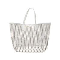 Carried Away Double Dot Tote - White