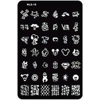 Cartoon Nail Art Stamping/Stamper Image Template Plate Nail Stencils/Mold for Acrylic Nail Tip