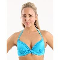 Carnival Plunge Push Up Top - Marine