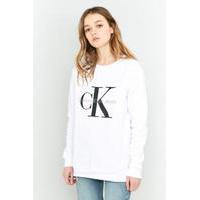 Calvin Klein True Icon White Sweatshirt, WHITE