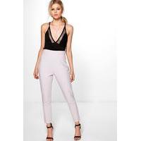 Carly Side Zip Tailored Trouser - grey