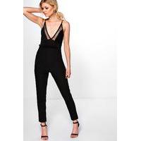Carly Side Zip Tailored Trouser - black