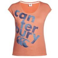 canterbury ccc logo tee womens living coral