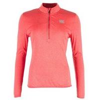 Canterbury Vapodri Poly 1/4 Zip - Womens - Hot Coral/Marl