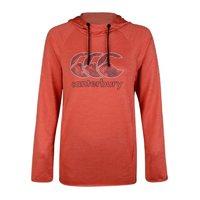 Canterbury Ladies Poly Fleece OH Hoody - Hot Coral Marl