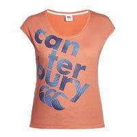 canterbury ladies aw16 ccc text logo tee living coral