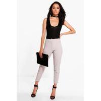 caitlin turn up tailored woven trousers grey