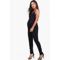 cally pleat front trouser black