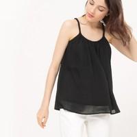 Camisole in Viscose with Braiding