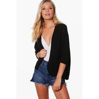 cape cardigan black