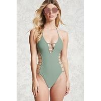 Caged Halter One-Piece