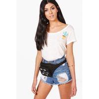 cactus badge slub jersey tee white