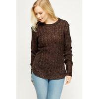 cable knit casual jumper