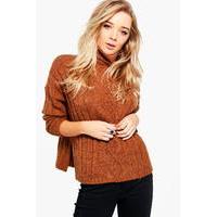 Cable Knit Jumper - camel