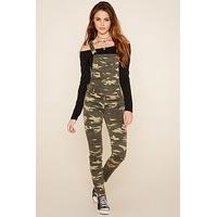 Camo Print Dungarees