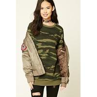 Camo Print Sweatshirt