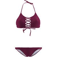 carla bikini banana moon red balconnette swimsuit kanahela haico women ...