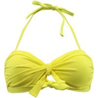 Carla-bikini Yellow Bandeau Swimsuit Electro Zest women\'s Mix & match swimwear in yellow