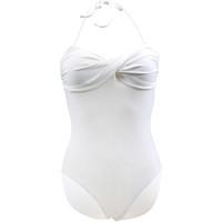 Carla-bikini 1 Piece White Swimsuit Essential Snowidyll women\'s Swimsuits in white