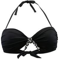 Carla-bikini Black Bandeau Swimsuit Electro Valentine\'s women\'s Mix & match swimwear in black
