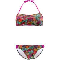 Carla-bikini Multicolor Bandeau Swimsuit Pretty Sandbar women\'s Bikinis in Multicolour
