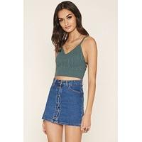 Caged Cable Knit Crop Top