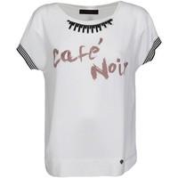 caf noir jt063 t shirt women womens t shirt in white