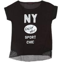 caf noir jt027 t shirt women womens t shirt in black