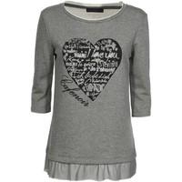 caf noir jt075 t shirt women womens cardigans in grey