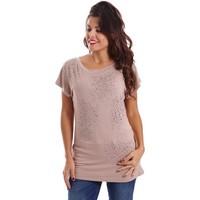 caf noir jt083 t shirt women womens cardigans in beige