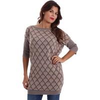 caf noir jm344 t shirt women womens cardigans in beige