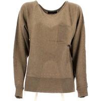 caf noir jm340 t shirt women womens cardigans in beige