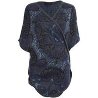 caf noir jm362 cardigan women womens cardigans in blue