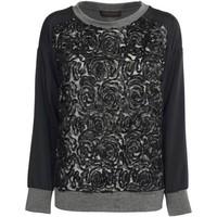 caf noir jf146 sweatshirt women womens cardigans in grey