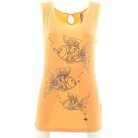 caf noir ja042 t shirt women womens vest top in pink