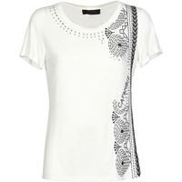 caf noir jt106 t shirt women womens t shirt in white