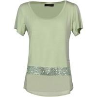 caf noir jt092 t shirt women womens t shirt in green